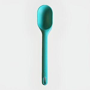 CWC Silicone Spoon Cook With Color Kitchen Utensil Teal 11”